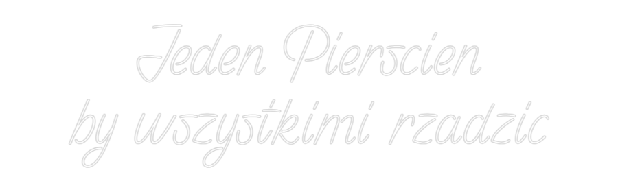 Custom Neon: Jeden Piersci...
