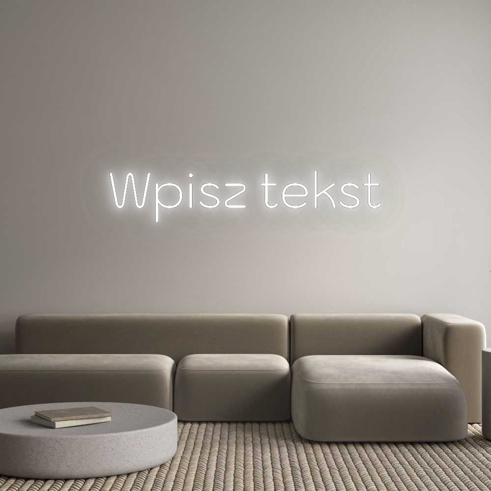 Custom Neon: Wpisz tekst