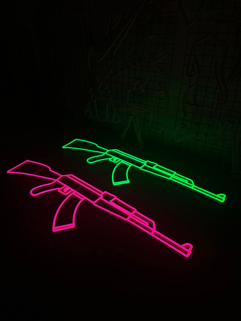 Karabin AK-47 Neon LED