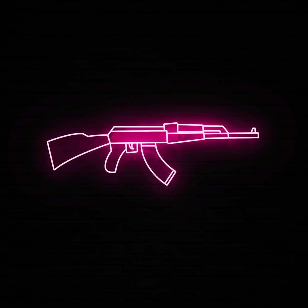 Karabin AK-47 Neon LED