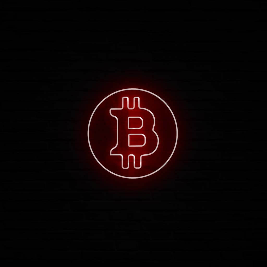 Bitcoin Neon LED