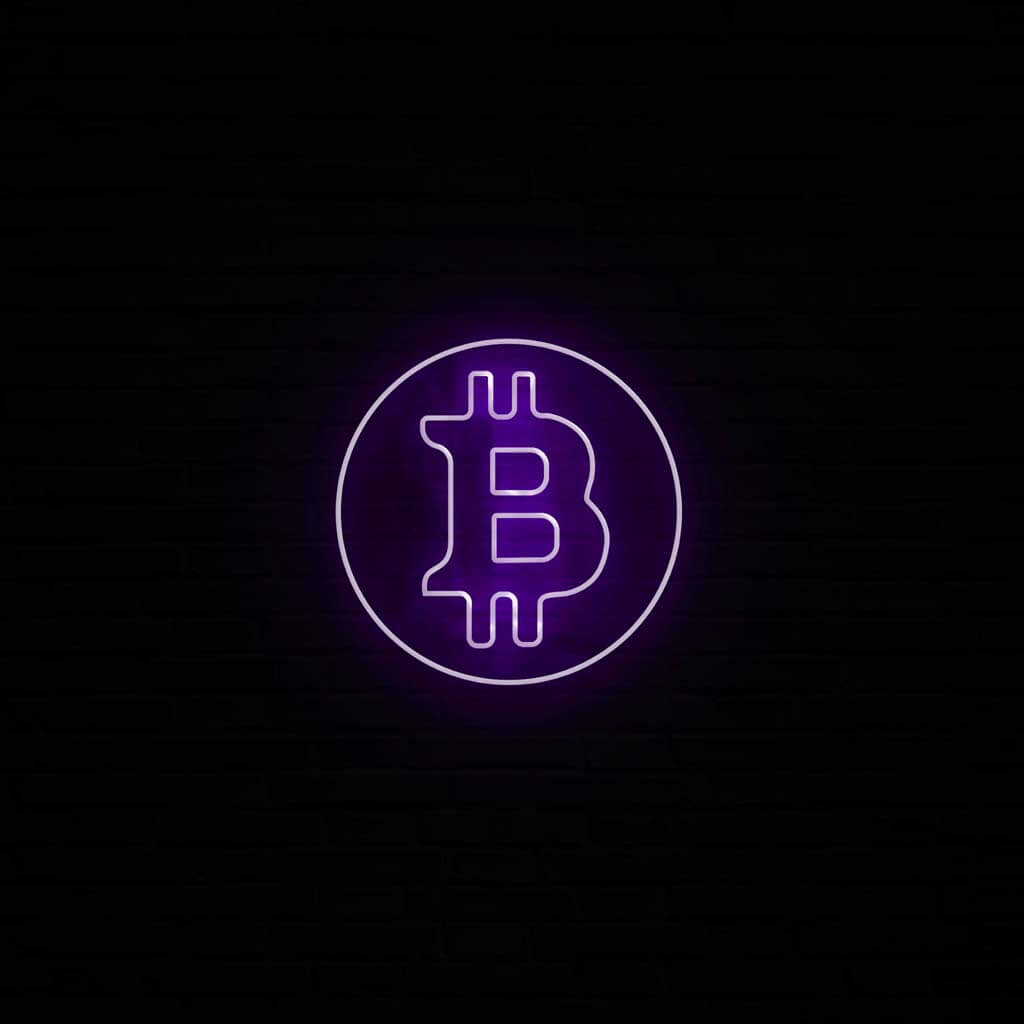 Bitcoin Neon LED