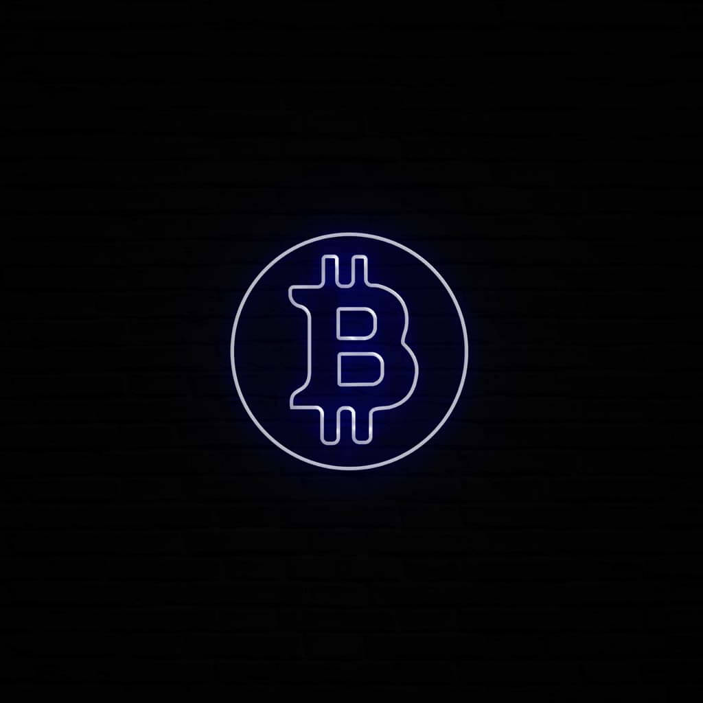 Bitcoin Neon LED