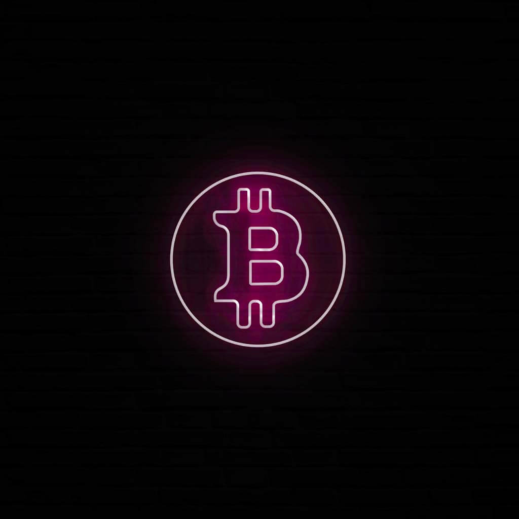 Bitcoin Neon LED