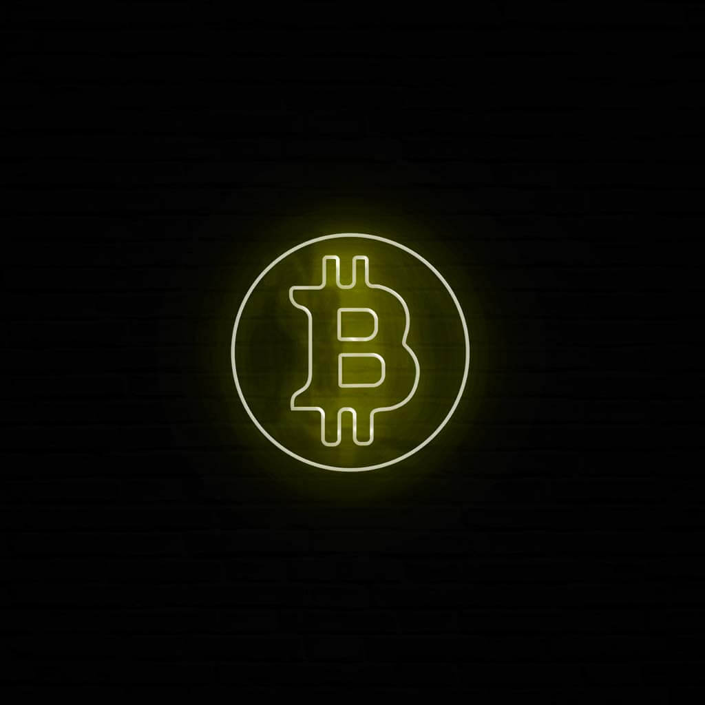 Bitcoin Neon LED