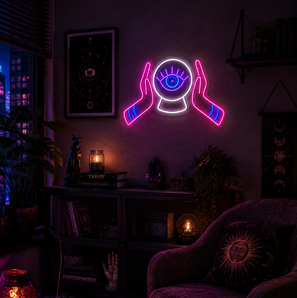 Kryształowa Kula Neon LED