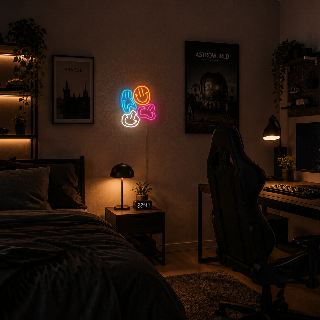 Uśmiechy Neon LED