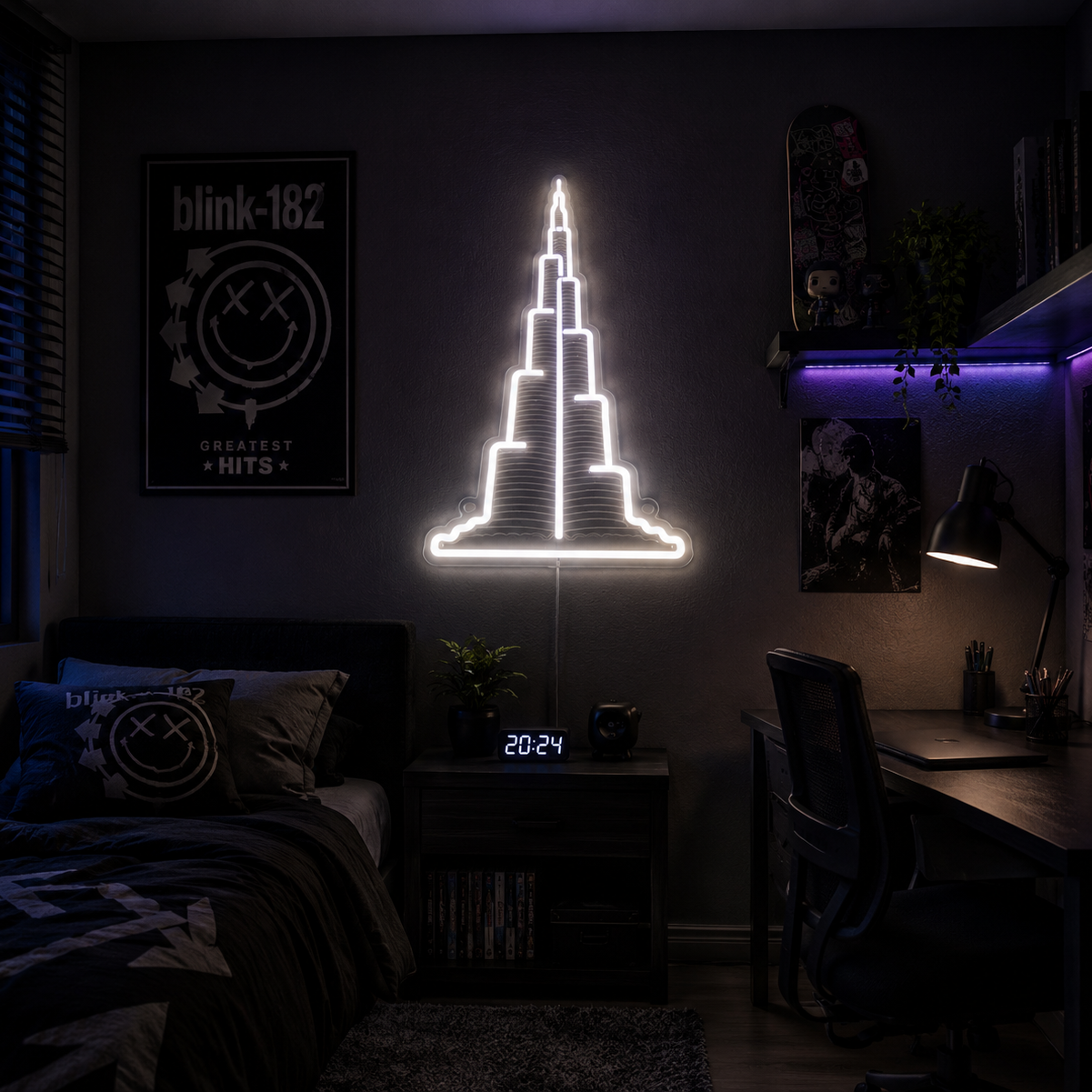Burj Khalifa Neon LED