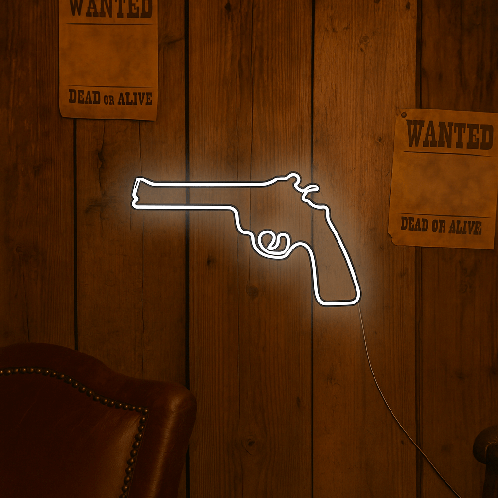 Rewolwer Neon LED