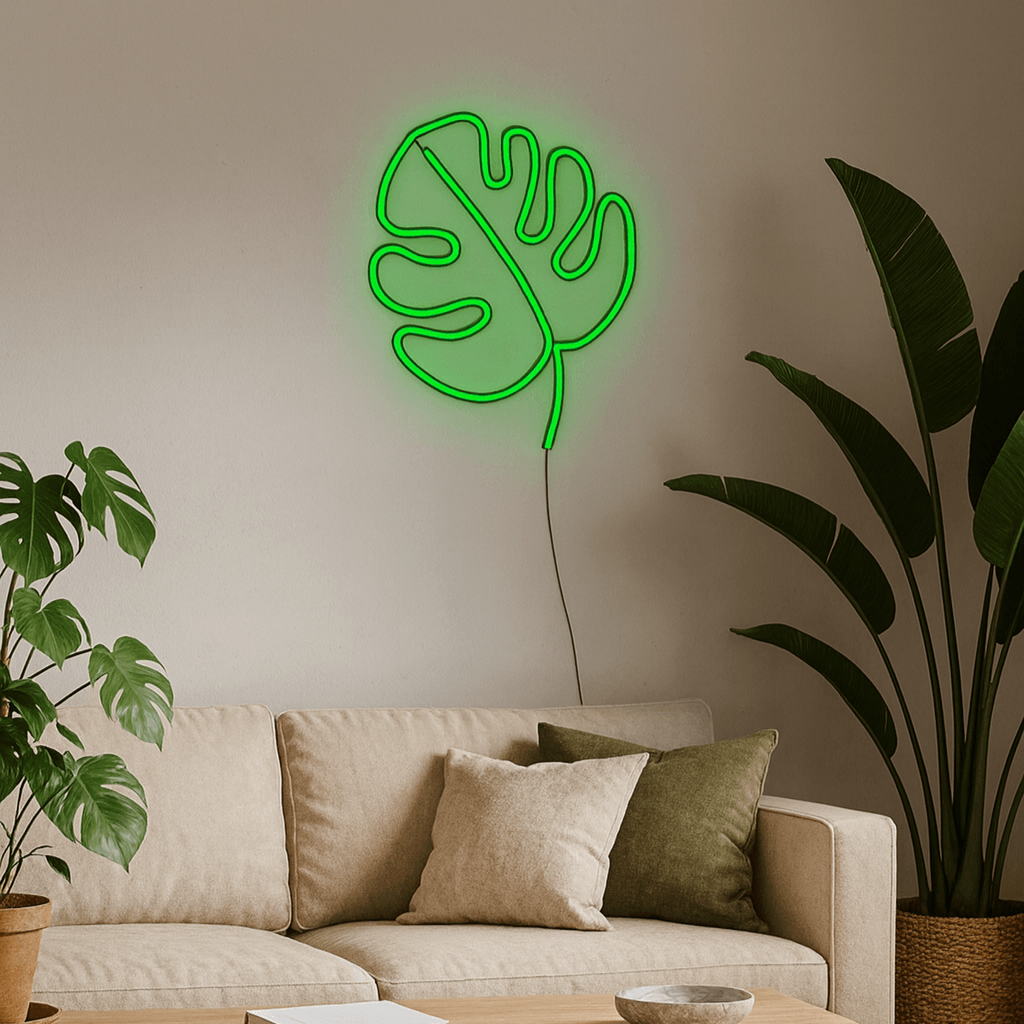 Liść Monstery Neon LED