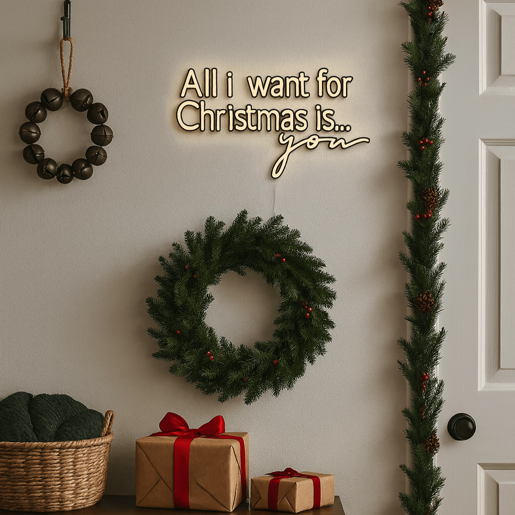 All I want for Christmas is you Neon LED