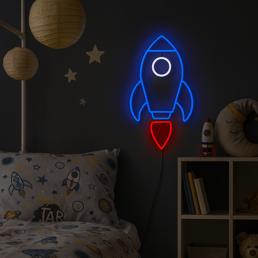 Rakieta Kosmiczna Neon LED
