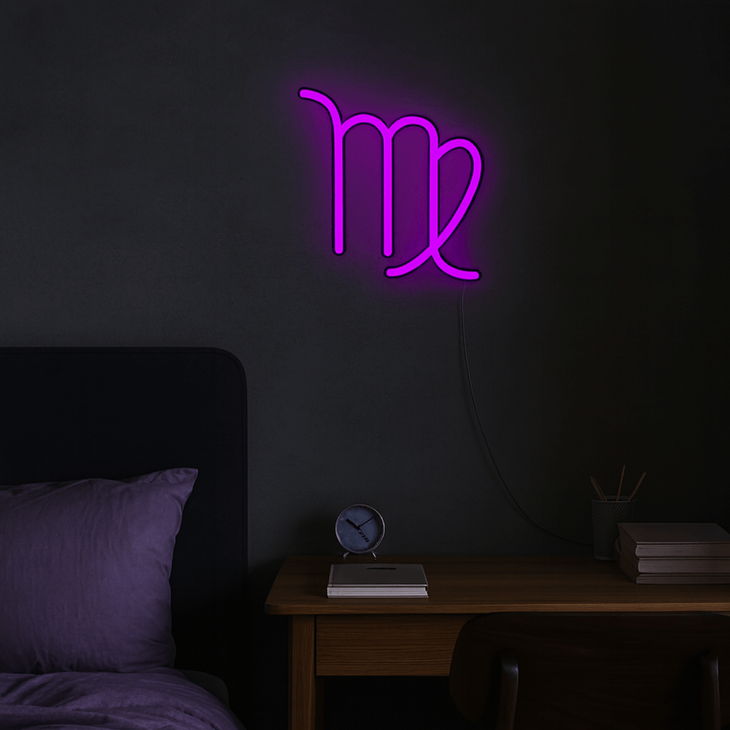Znak Zodiaku Neon LED - Panna