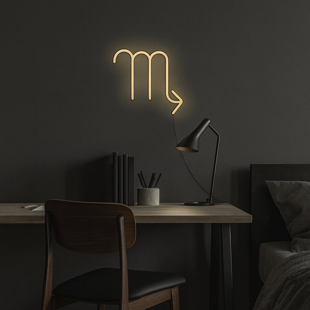 Znak Zodiaku Neon LED - Skorpion