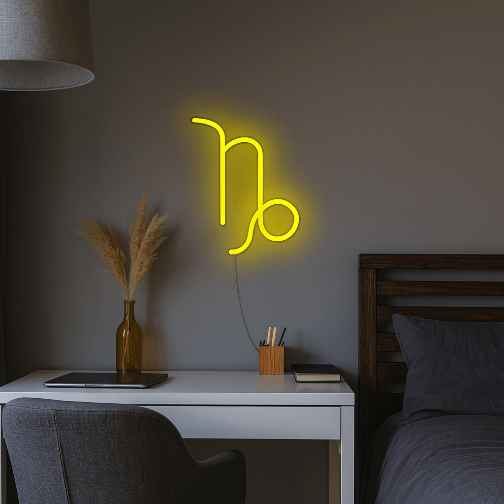 Znak Zodiaku Neon LED - Koziorożec