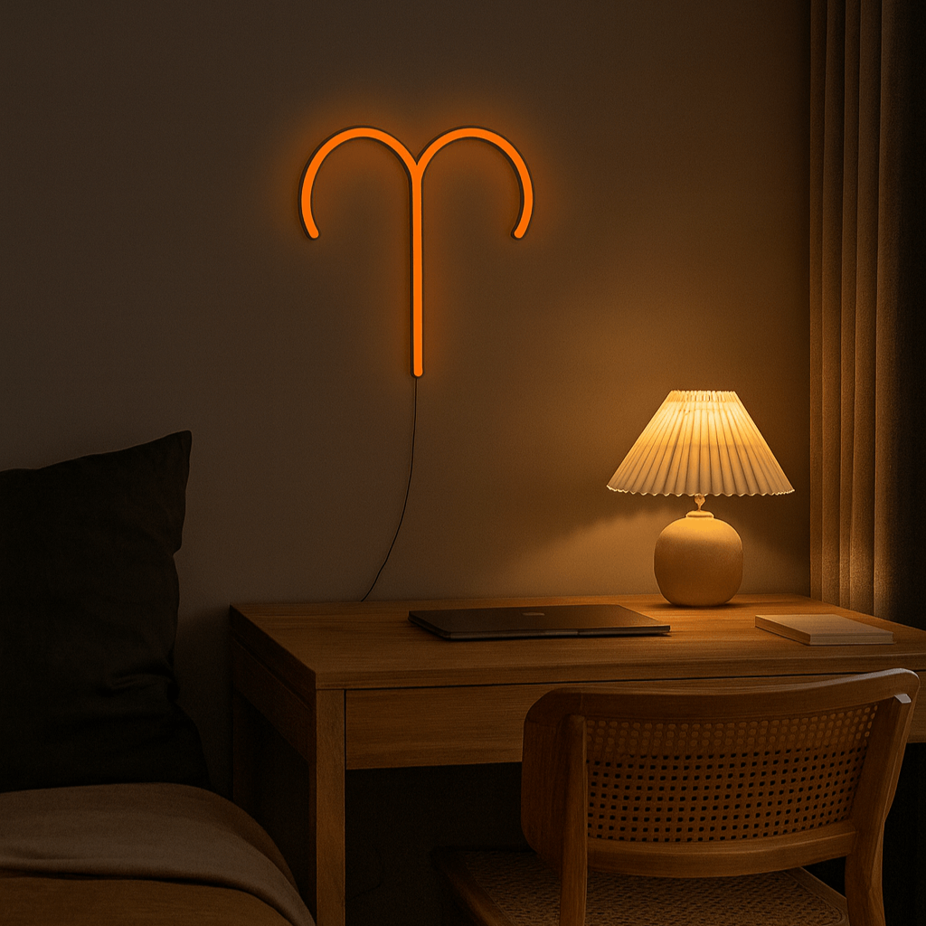 Znak Zodiaku Neon LED - Baran