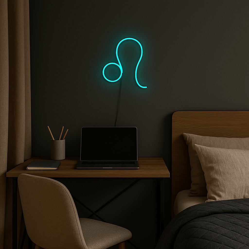 Znak Zodiaku Neon LED - Lew