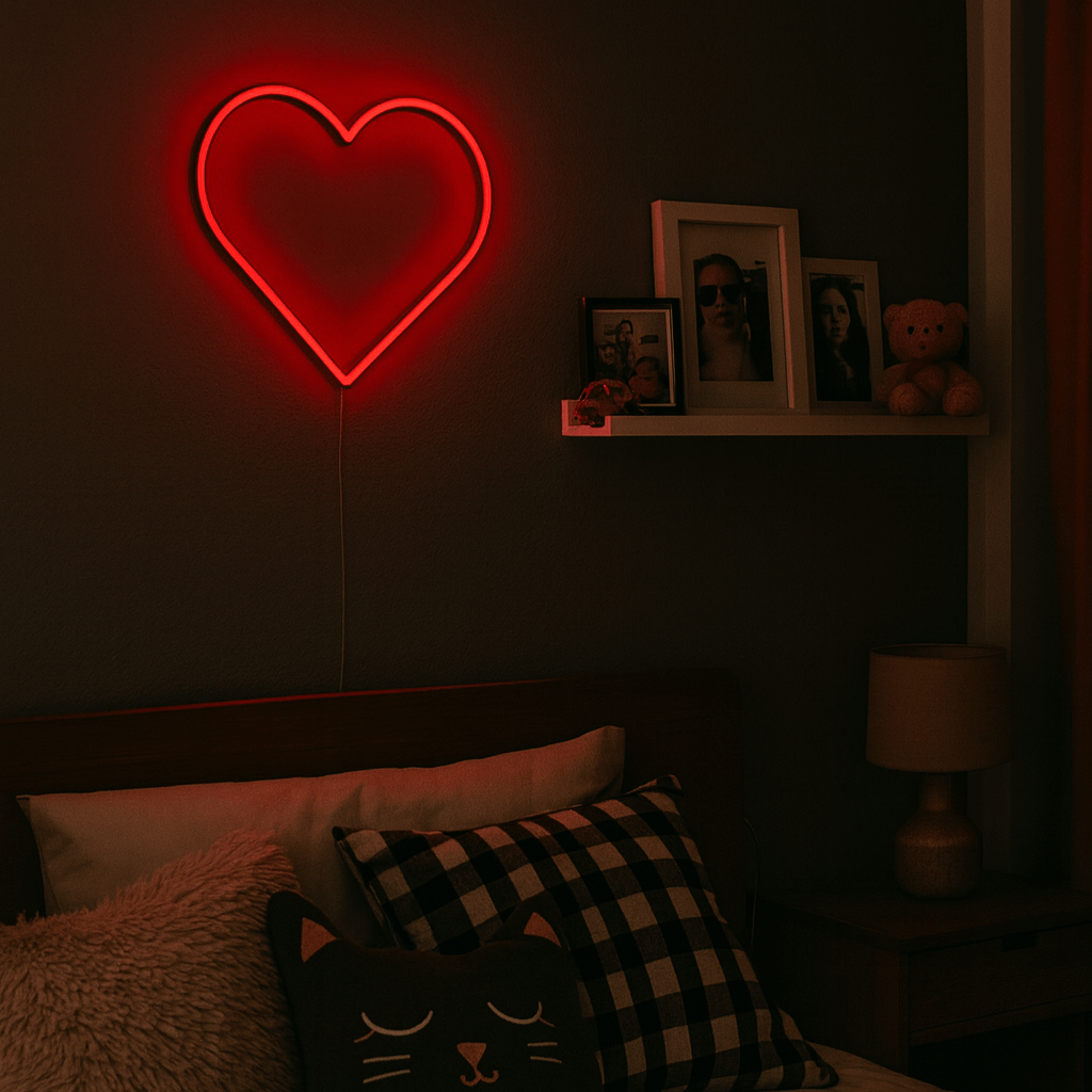 Serduszko Neon LED