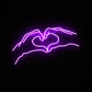Znak serca Neon LED