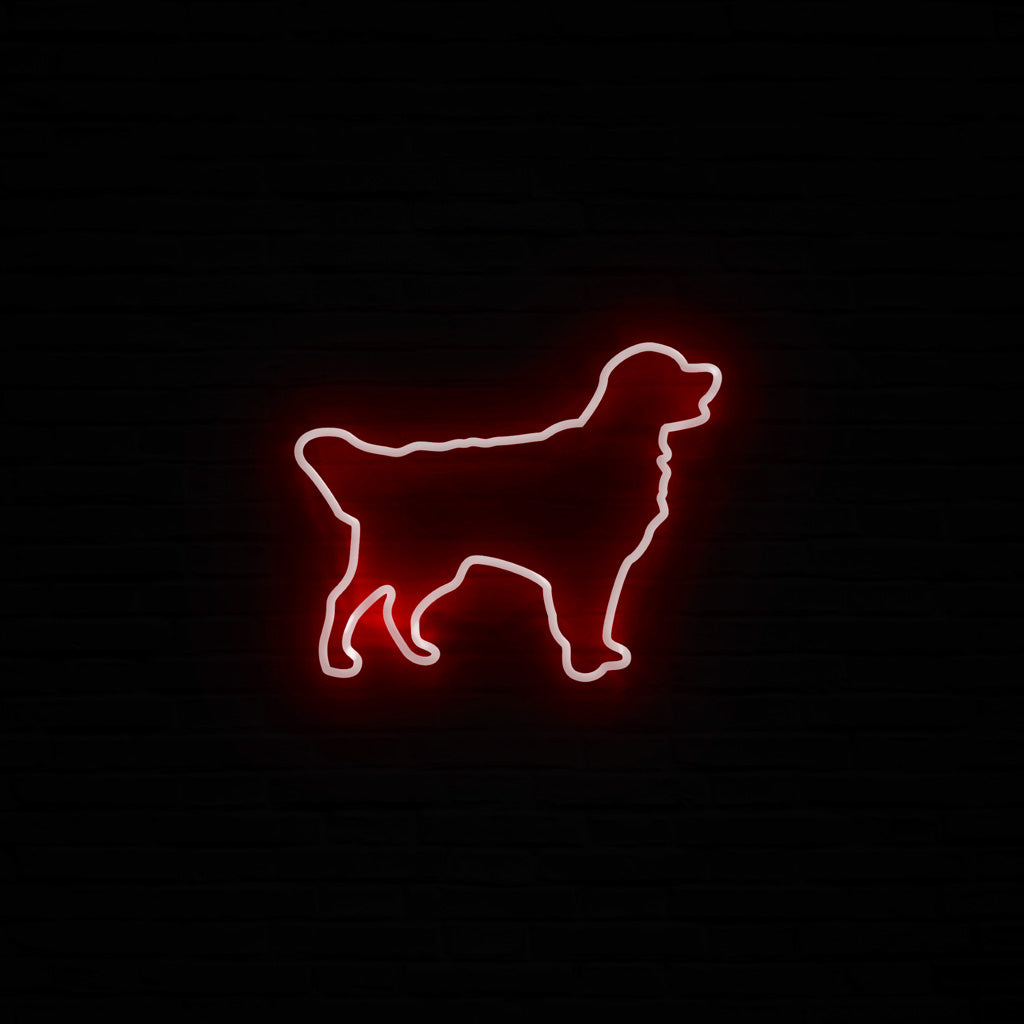 Golden Retriever Neon LED