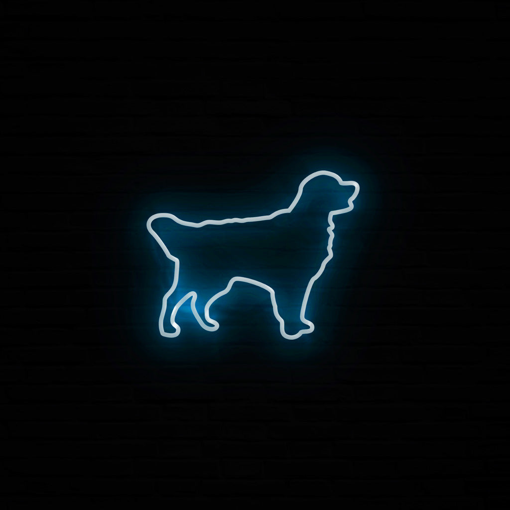 Golden Retriever Neon LED - Ice