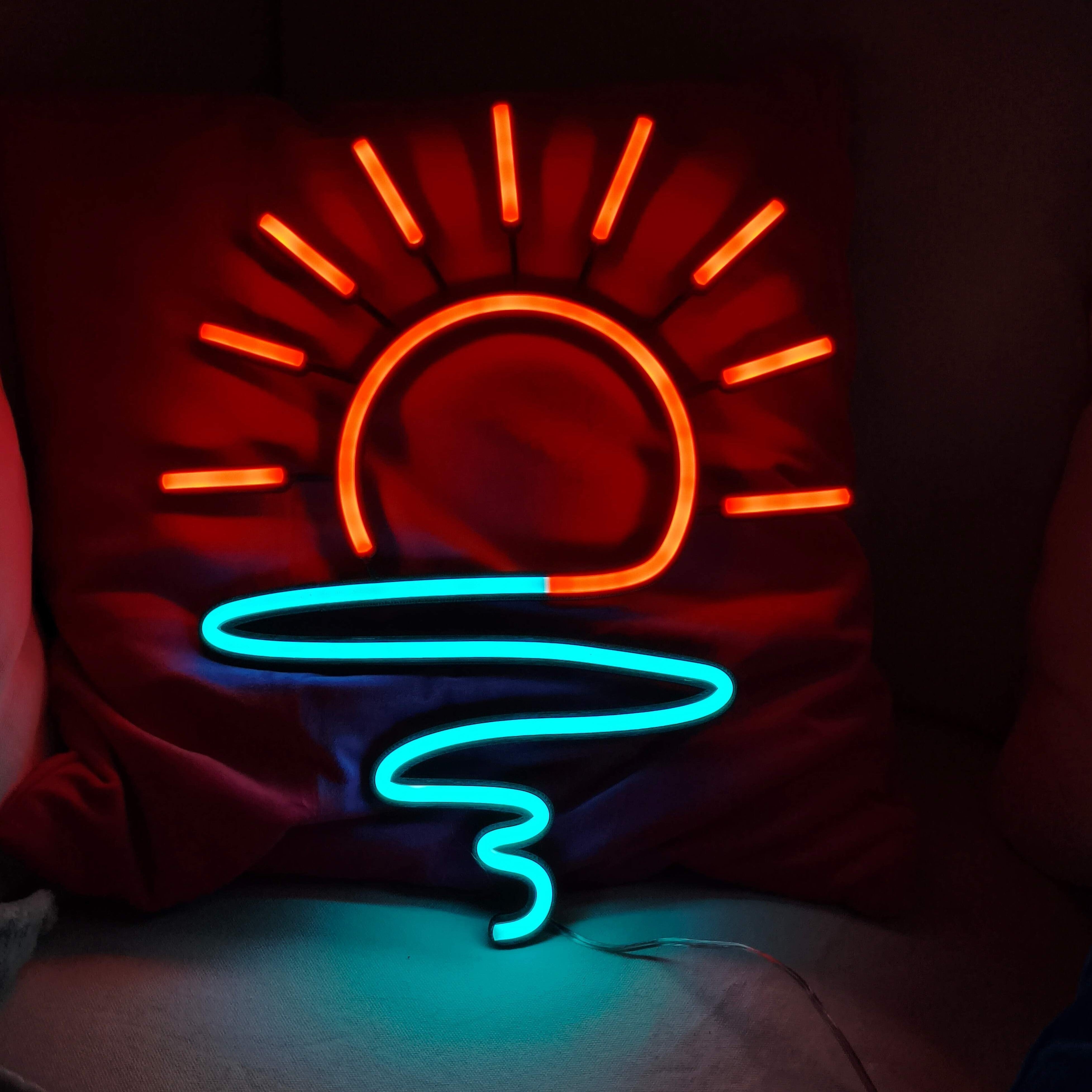 Zachód Słońca Neon LED