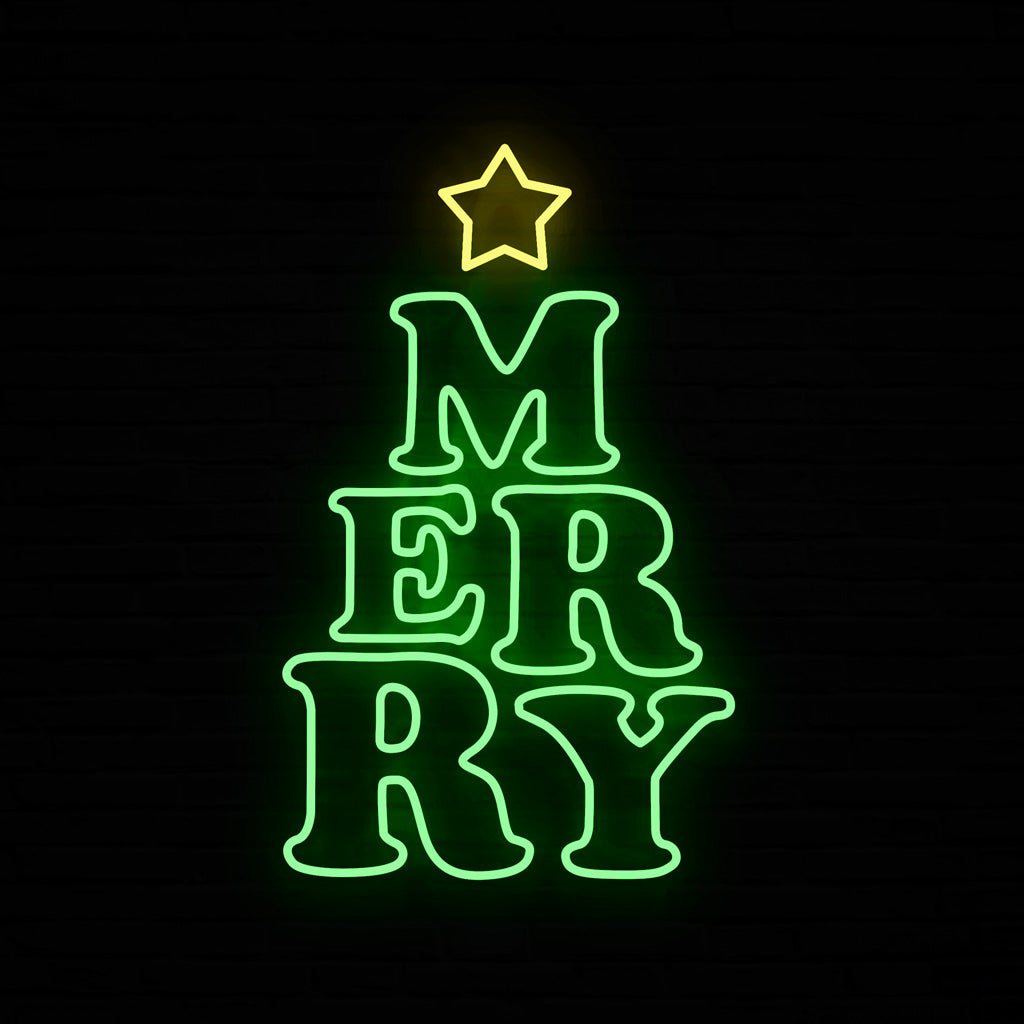 Choinka Merry Neon LED