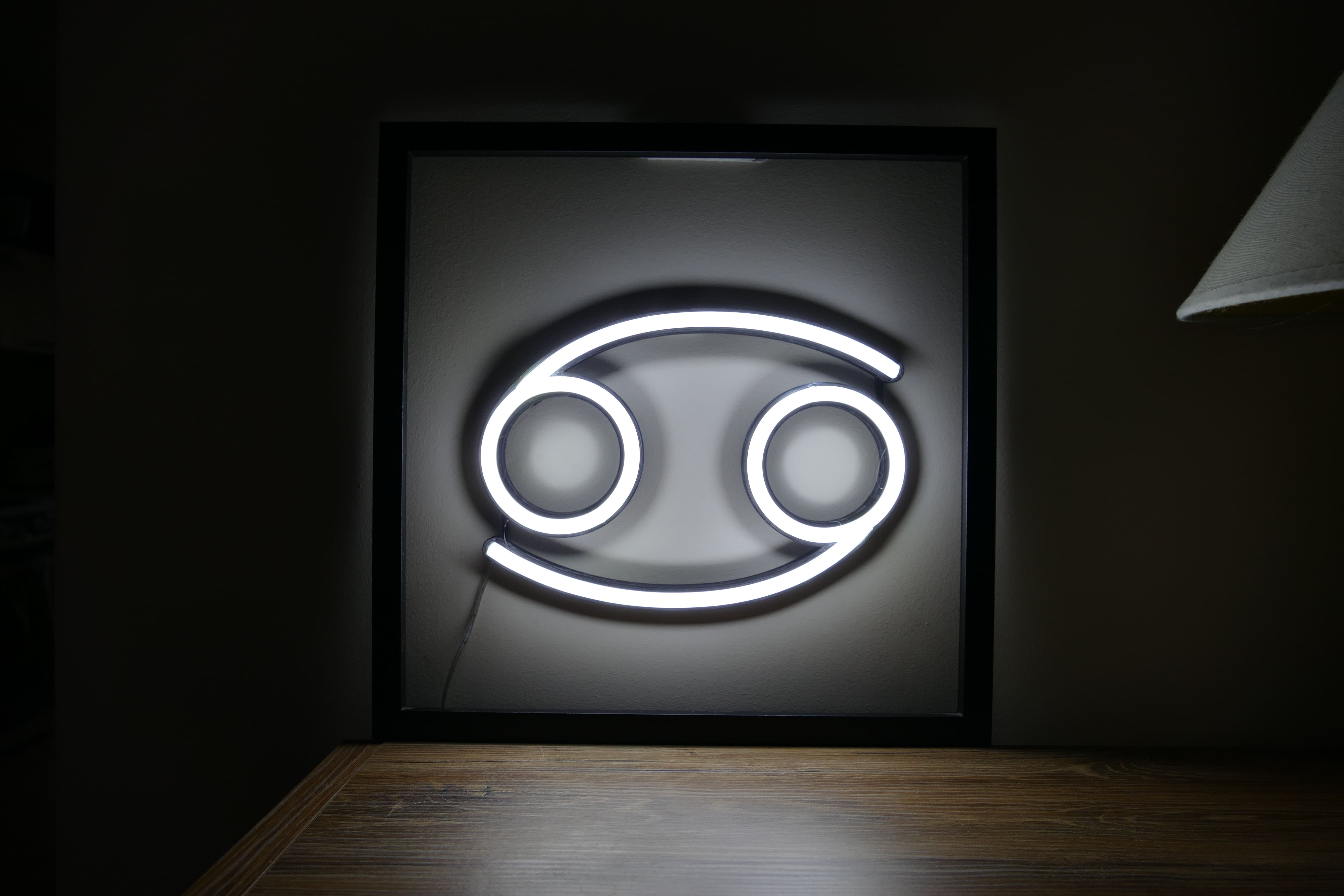 Znak Zodiaku Neon LED - Rak