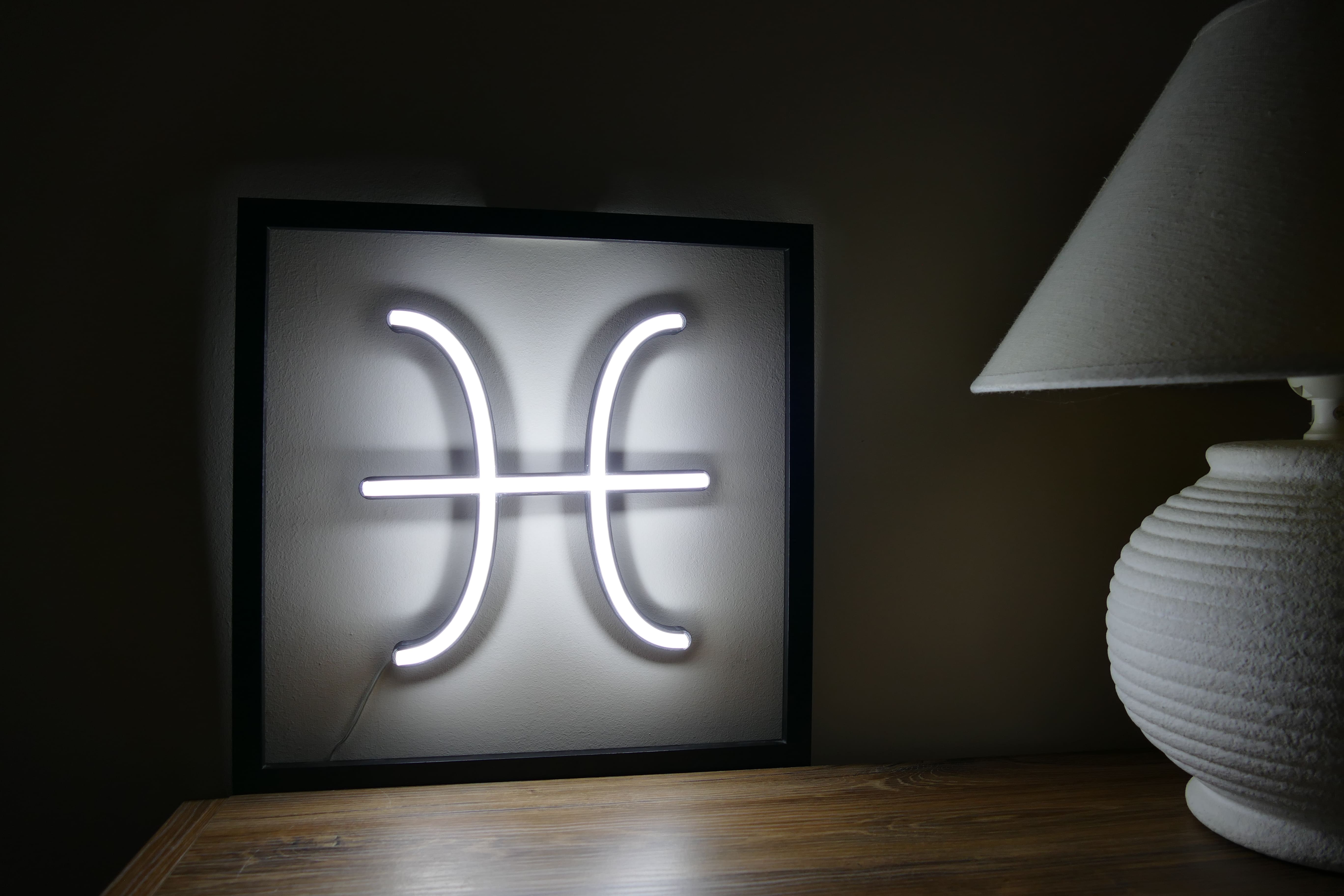 Znak Zodiaku Neon LED - Ryby