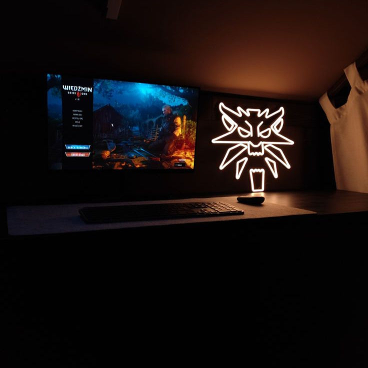 Medalion wiedźmin Neon LED