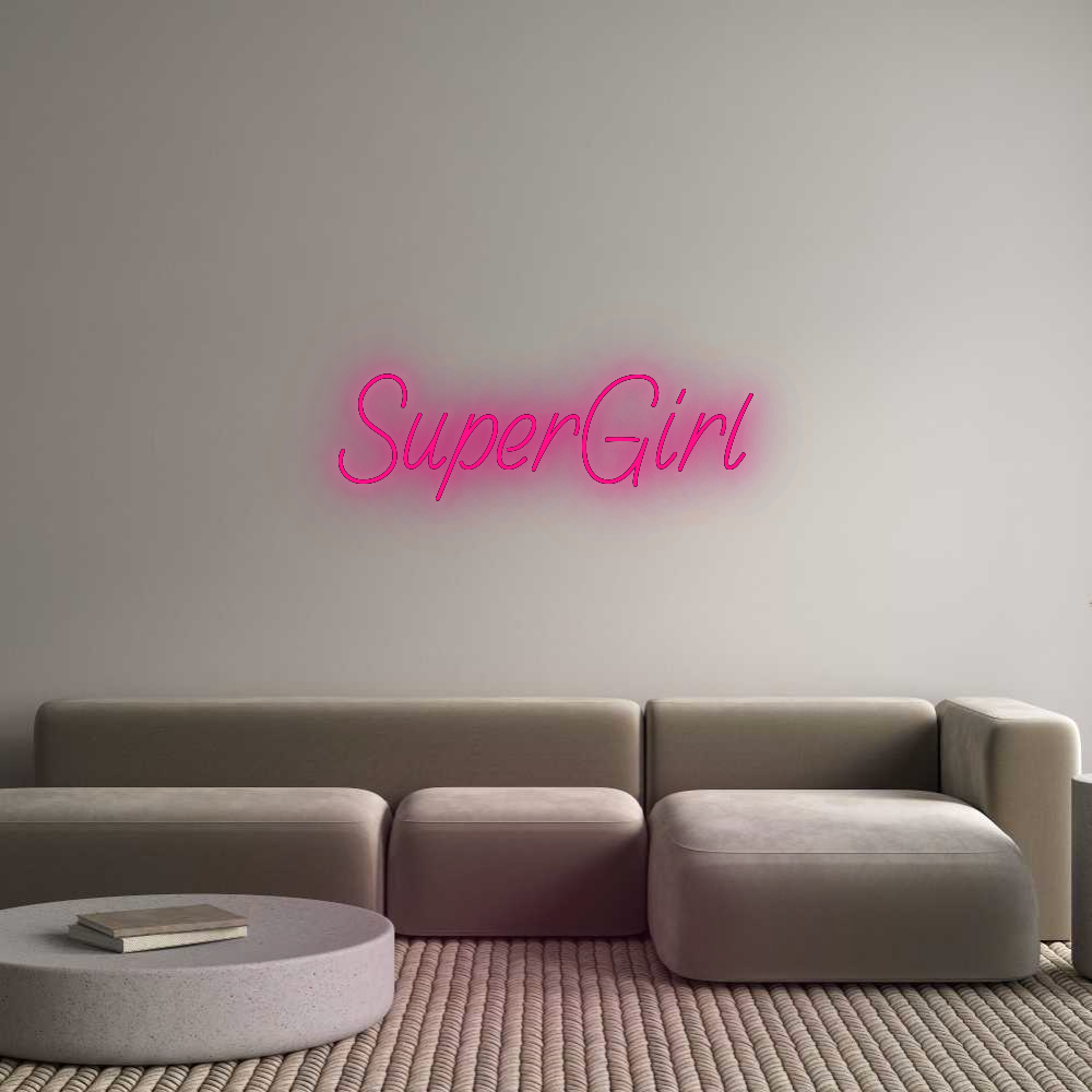 Custom Neon: SuperGirl