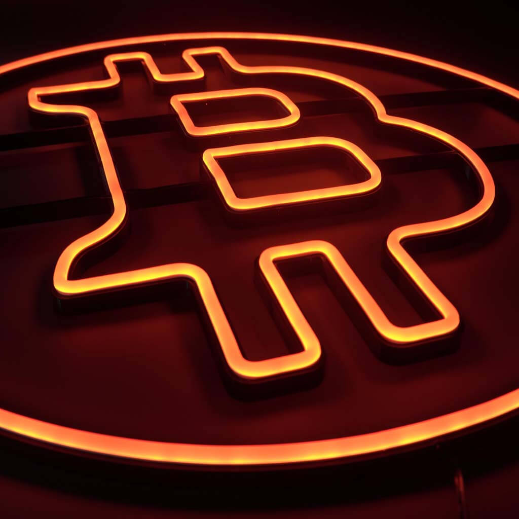 Bitcoin Neon LED