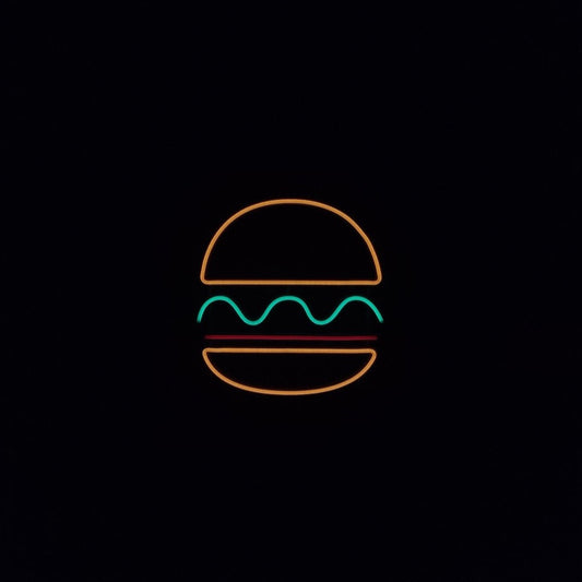 Burger Neon LED