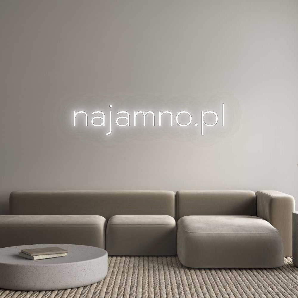 Custom Neon: najamno.pl