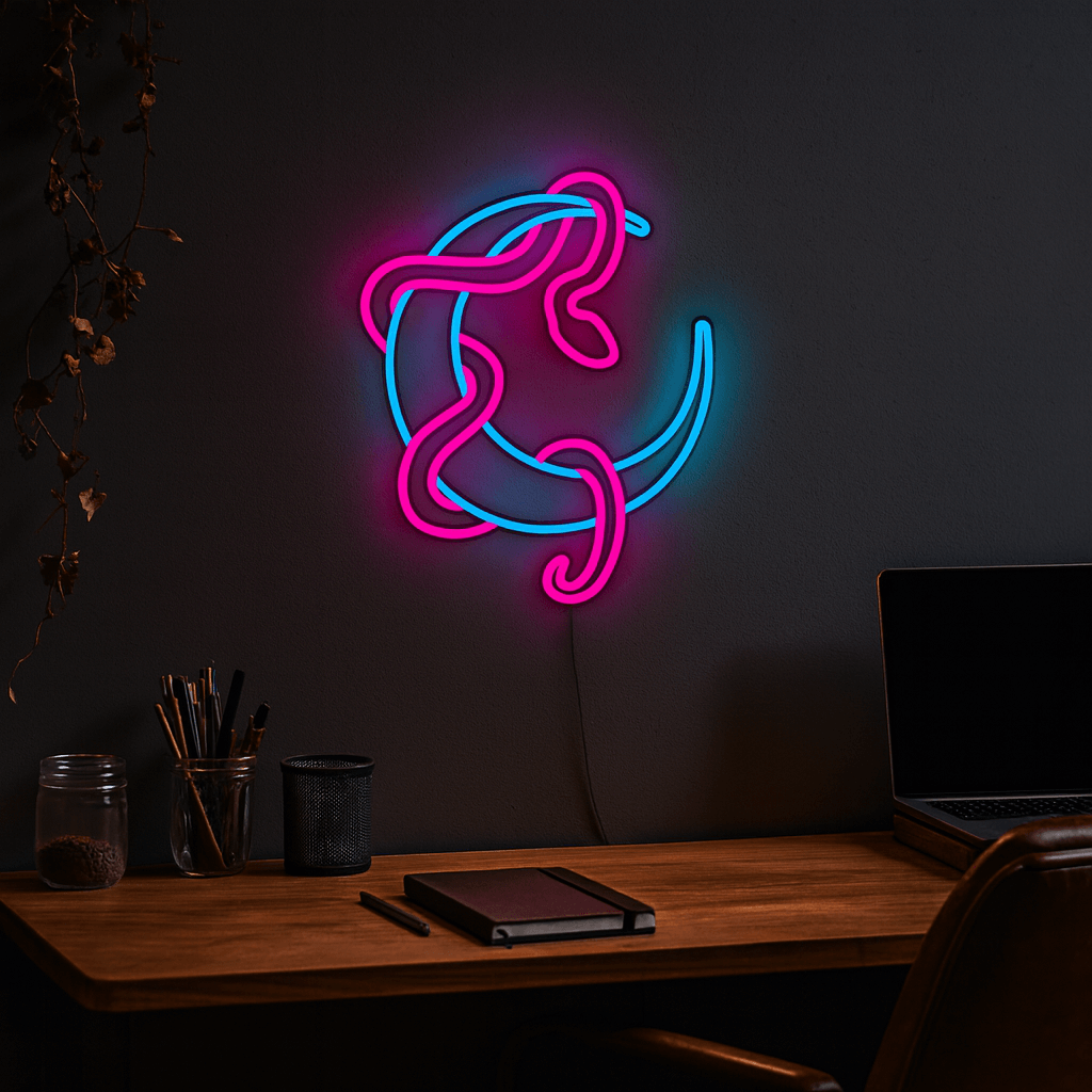 Moon Snake Neon LED