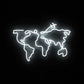 Mapa świata Neon LED