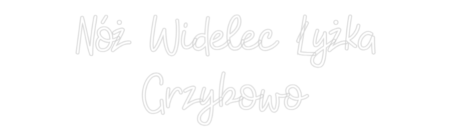 Custom Neon: Nóż Widelec Ł...