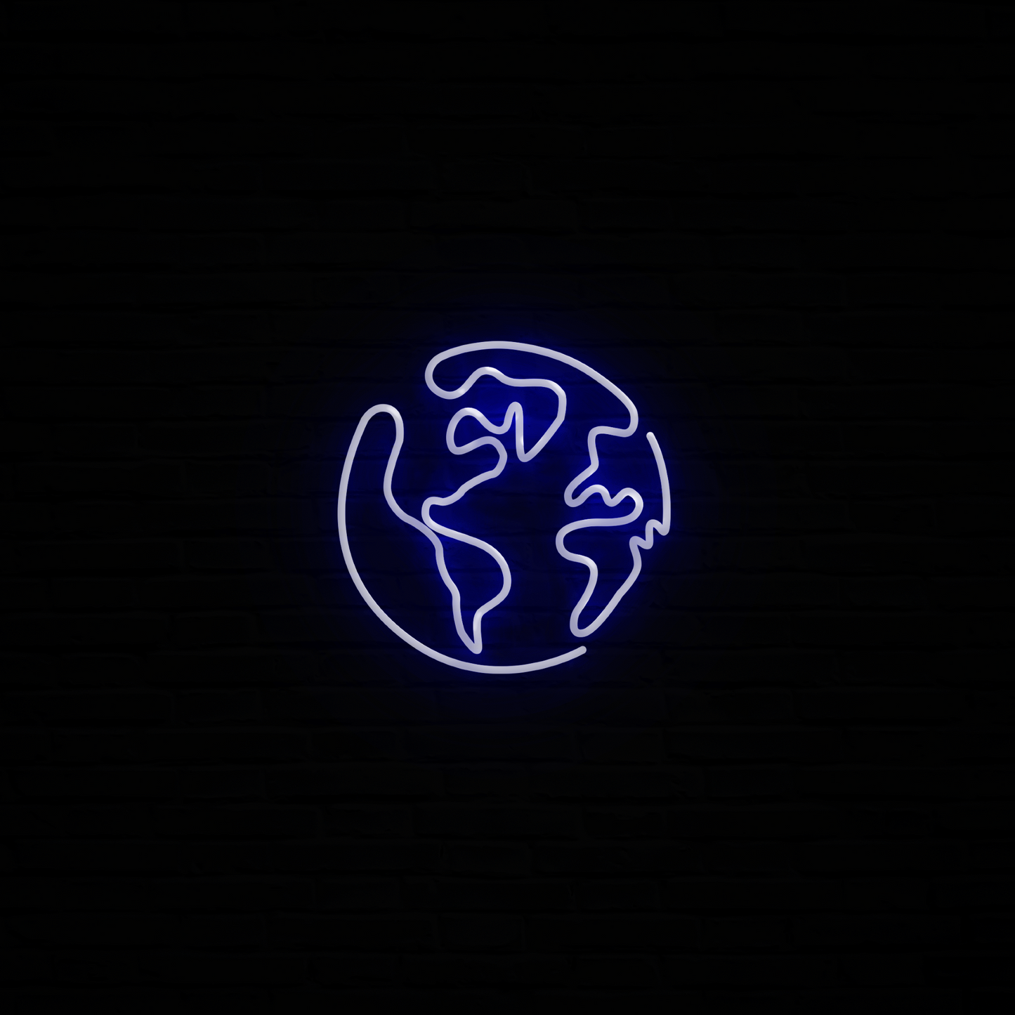 Planeta Ziemia Neon LED